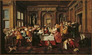 Hals Dirck and van Delen Dirck Festive Company in a Renaissance Room