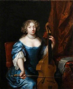 Netscher Caspar (1639–1684) Signora con viola da gamba